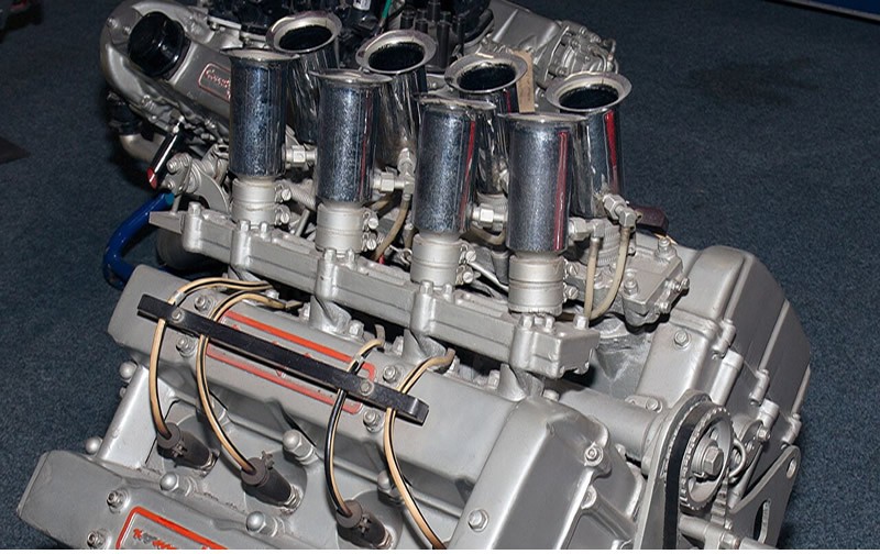 Coventry Climax FWMV 1.5l engine front Coventry Transport Museum.jpg